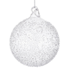 Palline per albero di Natale in vetro Saturno trasparente  per decorazioni natalizie