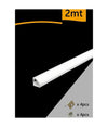 10pz Profilo In Alluminio 2mt Angolare A Plafone Sezionabile Per Strip Led Al-27