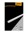 10pz Profilo In Alluminio A Plafone Sezionabile 2mt Per Striscia Led Strip Al-22