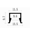 10pz Profilo In Alluminio A Plafone Sezionabile 2mt Per Striscia Led Strip Al-22