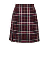 Dolce & Gabbana Gonna Scozzese Bordeaux con Pieghe da donna