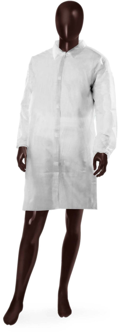 10x Camice Monouso in TNT - Cat. I - Camici in Tessuto non Tessuto 10 PEZZI Taglia XL Unisex Ajsia