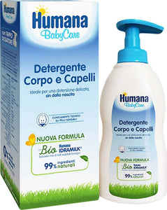 10x Humana Babycare Detergente Corpo E Capelli (300ml Ciascuno) Humana Bio Idramilk 99% Di Ingredienti Naturali 10 Confezioni Prima infanzia/Igiene e benessere/Bagnetto/Shampoo Sanitaria Gioia del Bimbo - Villa San Giovanni, Commerciovirtuoso.it