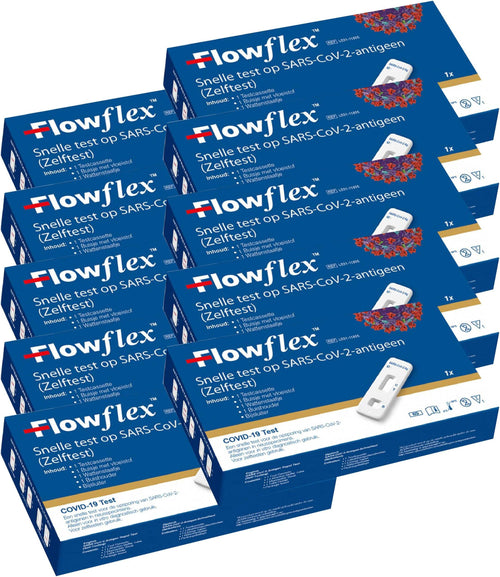 10x Tampone Rapido Nasale Covid-19 Test Antigenico Autodiagnosi Flow Flex rileva Delta e Omicron Acon Biotech € 5.90 cad. 10Pz.