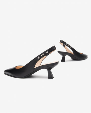 Nero Giardini slingback donna in pelle nero E512250DE100
