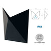 Applique da parete per esterno 7W a led nera Diamond