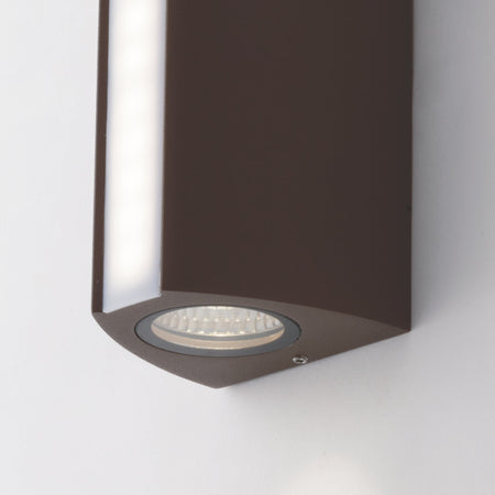 Applique da parete per esterno 14W a led a tripla emissione antracite Omni