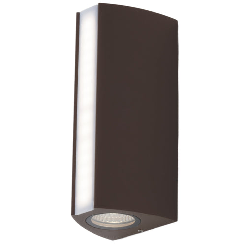 Applique da parete per esterno 14W a led a tripla emissione corten Omni