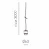 Lampadario Gea Luce RAIKA VP B1 RAME E27 LED vetro sospensione