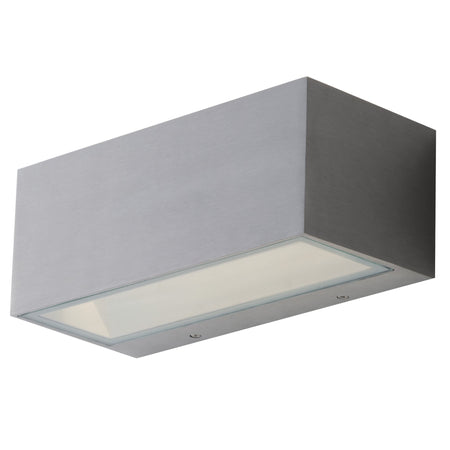 Applique da parete per esterno 12W a led a doppia emissione nickel Box