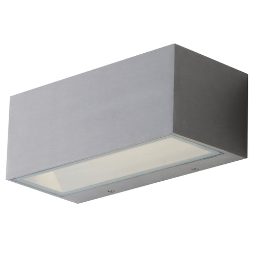 Applique da parete per esterno 12W a led a doppia emissione nickel Box