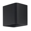 Applique da parete per esterno 7w a led a doppia emissione nera Cube