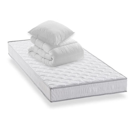 DEKO DREAM Pack Materasso Star 90x190 + Piumino 140x200 + Cuscino 60x60 - 16 cm