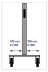 Scaffale per minuterie su ruote con 106 cassetti in plastica practibox cm. 72,5x61,3x143h