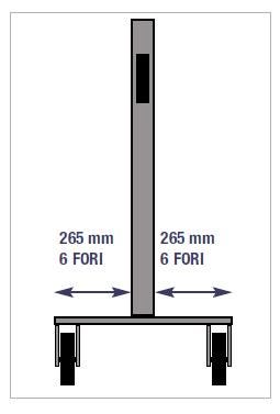 Scaffale per minuterie su ruote con 106 cassetti in plastica practibox cm. 72,5x61,3x143h