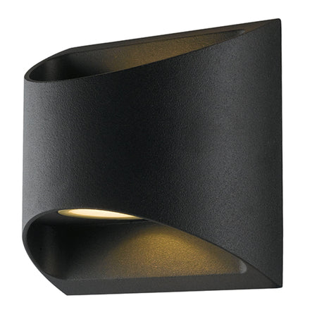 Applique da parete per esterno 7w a led a doppia emissione nera Style