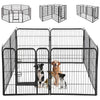 Recinto Cancello Protezione Cani, Gatti, Cuccioli 6.16mt Metallo 8Moduli 77x80 cm
