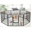 Recinto Cancello Protezione Cani, Gatti, Cuccioli 6.16mt Metallo 8Moduli 77x80 cm