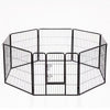Recinto Cancello Protezione Cani, Gatti, Cuccioli 6.16mt Metallo 8Moduli 77x80 cm