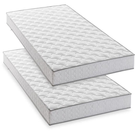Set di 2 materassi - 90 x 190 cm - Schiuma - 14 cm - 5 zone di comfort - DEKO DREAM - Hahtuva