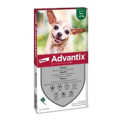 Advantix antiparassitario per cani fino a 4 kg
