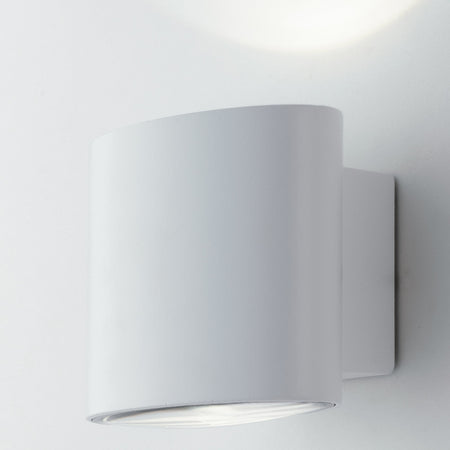 Applique da parete per esterno 2x4W a led a doppia emissione bianca Elly