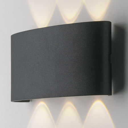 Applique da parete per esterno 6W a led a doppia emissione antracite Buggy