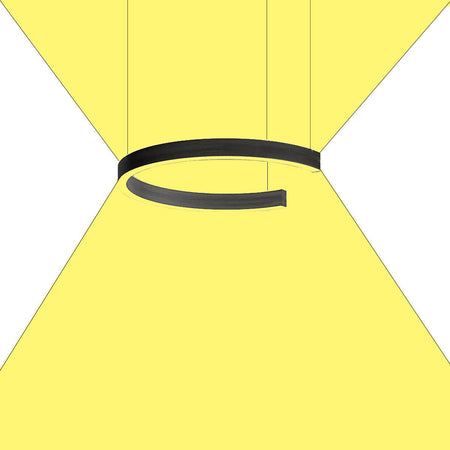 Lampadario moderno Gea Luce CRISEIDE S 1P LED sospensione anello lampad soffitto