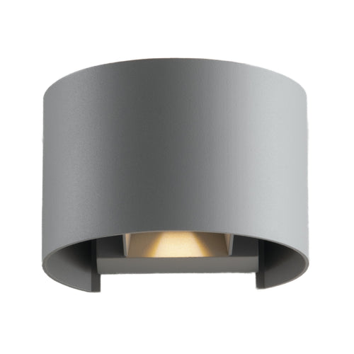 Applique da parete per esterno 2x5W a led a doppia emissione regolabile grigia Marg