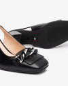 Nero Giardini slingback in pelle nero con accessorio E512310D100