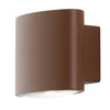Applique da parete per esterno 2x4w a led a doppia emissione corten Elly