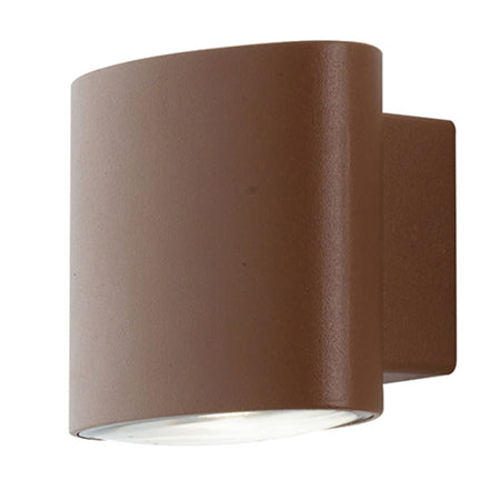 Applique da parete per esterno 2x4w a led a doppia emissione corten Elly
