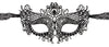 Maschera Ricamata 02 Nero Pizzo