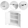 Mobile in Legno 60x30 H 80cm Bagno Camera Ingresso Salvaspazio 2 Ante Bianco