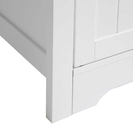 Mobile in Legno 60x30 H 80cm Bagno Camera Ingresso Salvaspazio 2 Ante Bianco