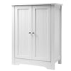 Mobile in Legno 60x30 H 80cm Bagno Camera Ingresso Salvaspazio 2 Ante Bianco