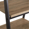 Stand Appendiabiti Metallo e Legno MDF 55x45 H 150cm Nero Salvaspazio Camera Ingresso
