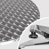 Tavolo Bar Bistrot 60cm Altezza Regolabile 70-110cm In Alluminio e Acciaio Silver