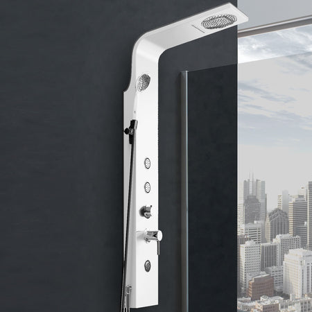 Pannello doccia Idromassaggio multifunzione Bianco