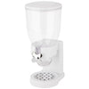 Dispenser Cereali Singolo 500ml Contenitore Dosatore Distributore Bianco H41cm
