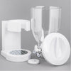 Dispenser Cereali Singolo 500ml Contenitore Dosatore Distributore Bianco H41cm