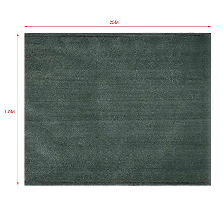 Telo Rete Ombreggiante H 1,5 x 25 Mt Ombra al 90% Frangivento Frangivista Verde