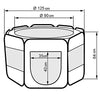 Recinto Box Per Animali Domestici 125x125cm Cuccia Pieghevole Salvaspazio con Borsa