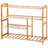Panca Scaffale Legno Bambù 80x26 H 69 cm Multiuso 5 Ripiani Camera Ingresso Bagno