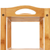 Panca Scaffale Legno Bambù 80x26 H 69 cm Multiuso 5 Ripiani Camera Ingresso Bagno