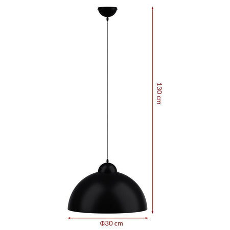 Lampadari Kit 2pz Sospensione Moderna Lampade per Snack Cucina 30cm Nero Oro