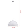 Lampadari Kit 2pz Sospensione Moderna Lampade per Snack Cucina 30cm Bianco Oro