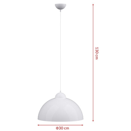 Lampadari Kit 2pz Sospensione Moderna Lampade per Snack Cucina 30cm Bianco Oro