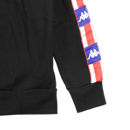 KAPPA Felpa Cappuccio Uomo Authentic La Bartus Black/blue da uomo