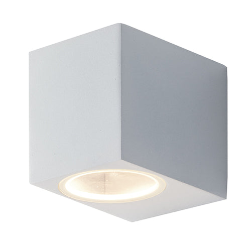 Applique da parete per esterno 35W GU10 bianca Cubby